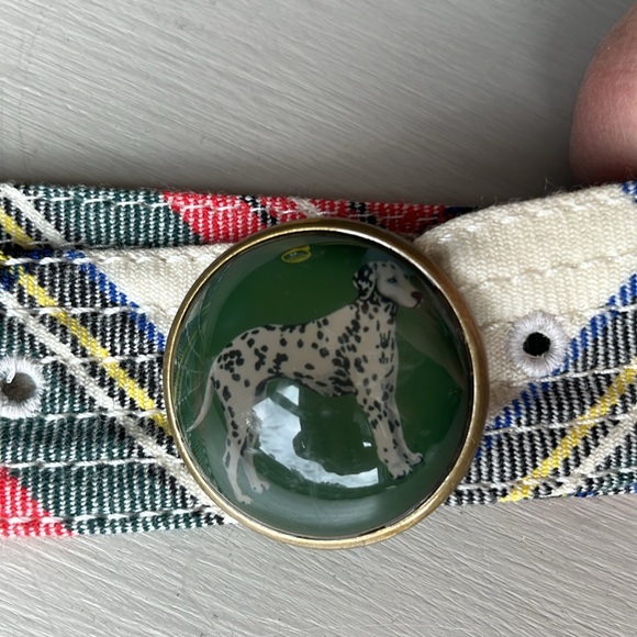 J.Crew Vintage Plaid Belt Bundle, Dalmatian and Beagle Buckles EUC size S/M* - Picture 9 of 10